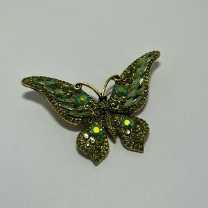 Green Butterfly Brooch